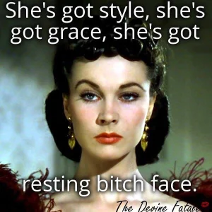 style, grace, resting butch face