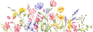 decorative wildflower line