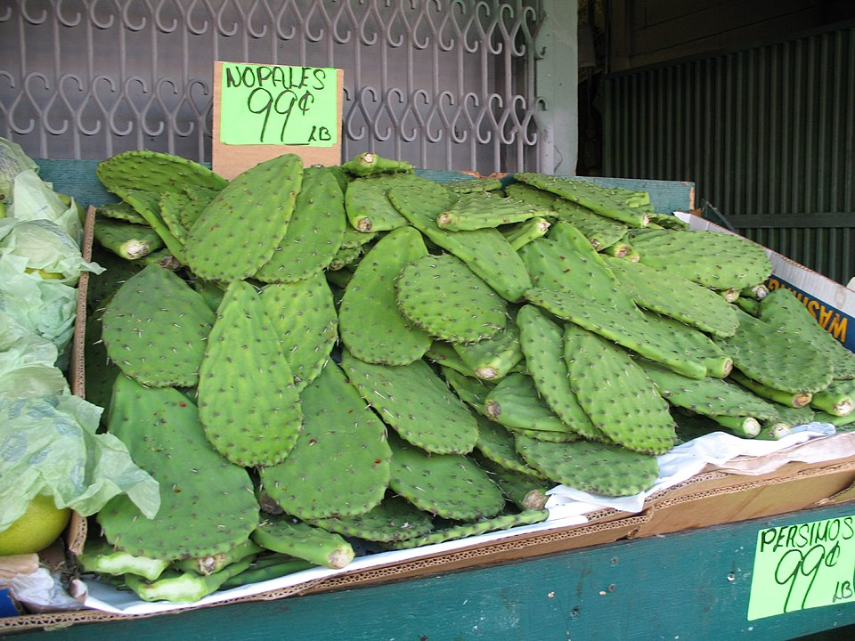 Nopales in a market