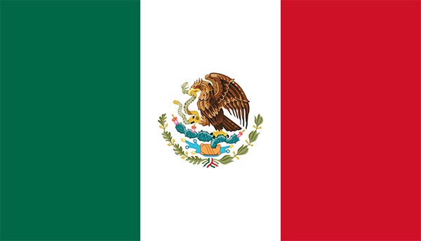Mexican flag with Prickly Pear